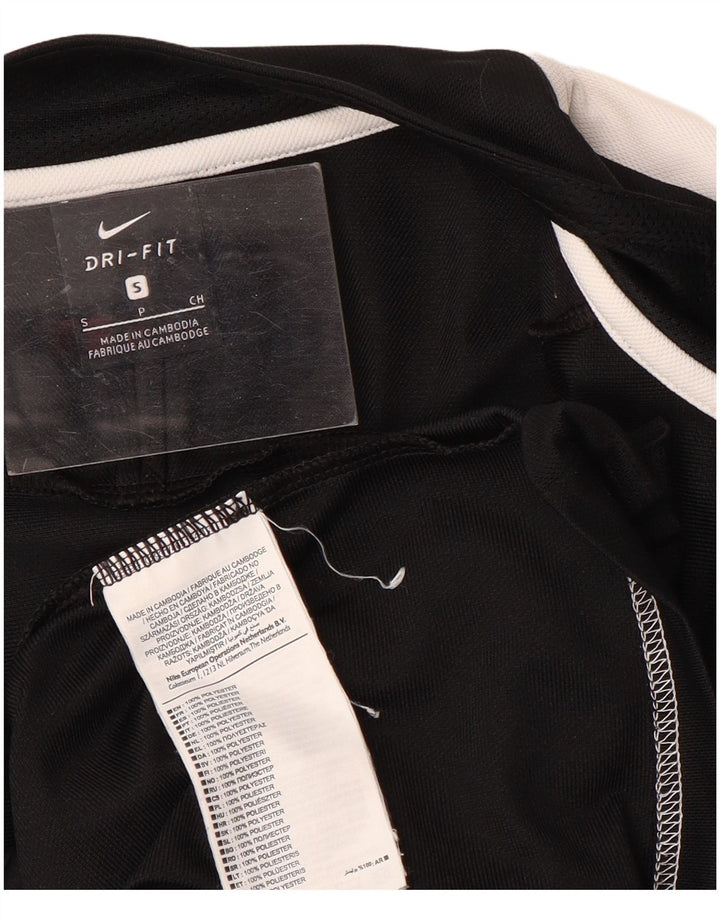 Nike Herren-Trainingsanzugoberteil, Jacke, Größe S, Schwarz, Farbblock-Polyester, Sport