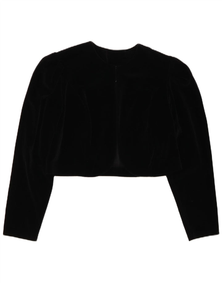 CHOU CHOU Damen Bolero Top UK 14 Large Schwarz
