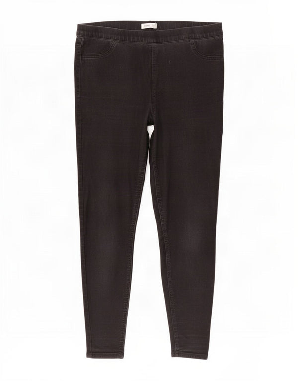 Marks & Spencer Damen Jegging-Jeans UK 16 Large W34 L29 Schwarze Baumwolle