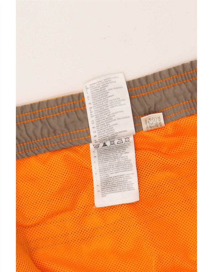 Adidas Herren Badeshorts mit Grafik, 2XL, Orange, Colourblock-Polyester