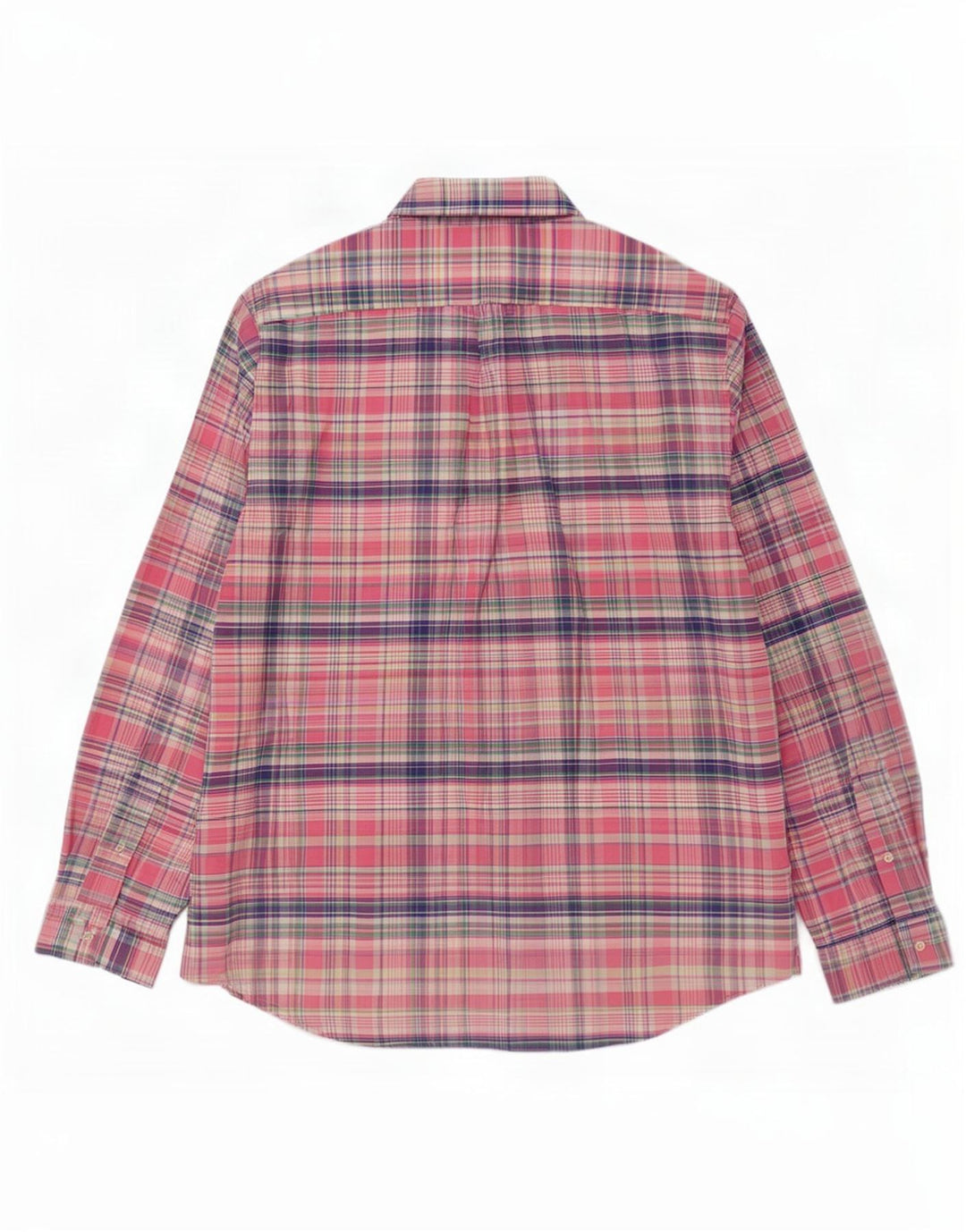 Polo Ralph Lauren Herrenhemd, groß, rosa kariert, Baumwolle
