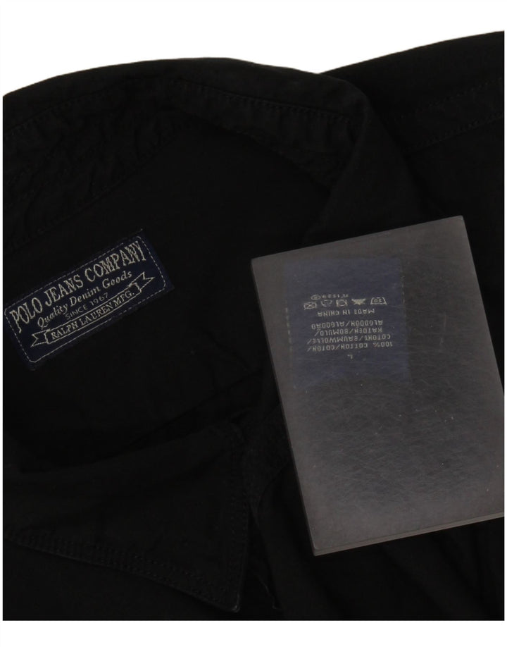 RALPH LAUREN Herrenhemd Große schwarze Baumwolle