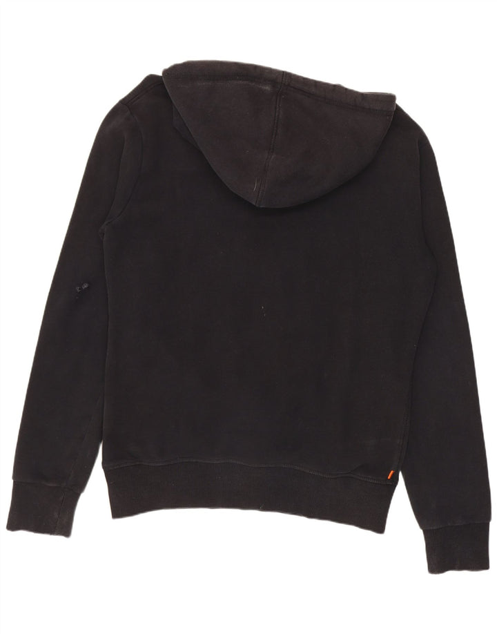 Superdry Herren-Kapuzenpullover mit Grafik, mittelschwarz, Baumwolle