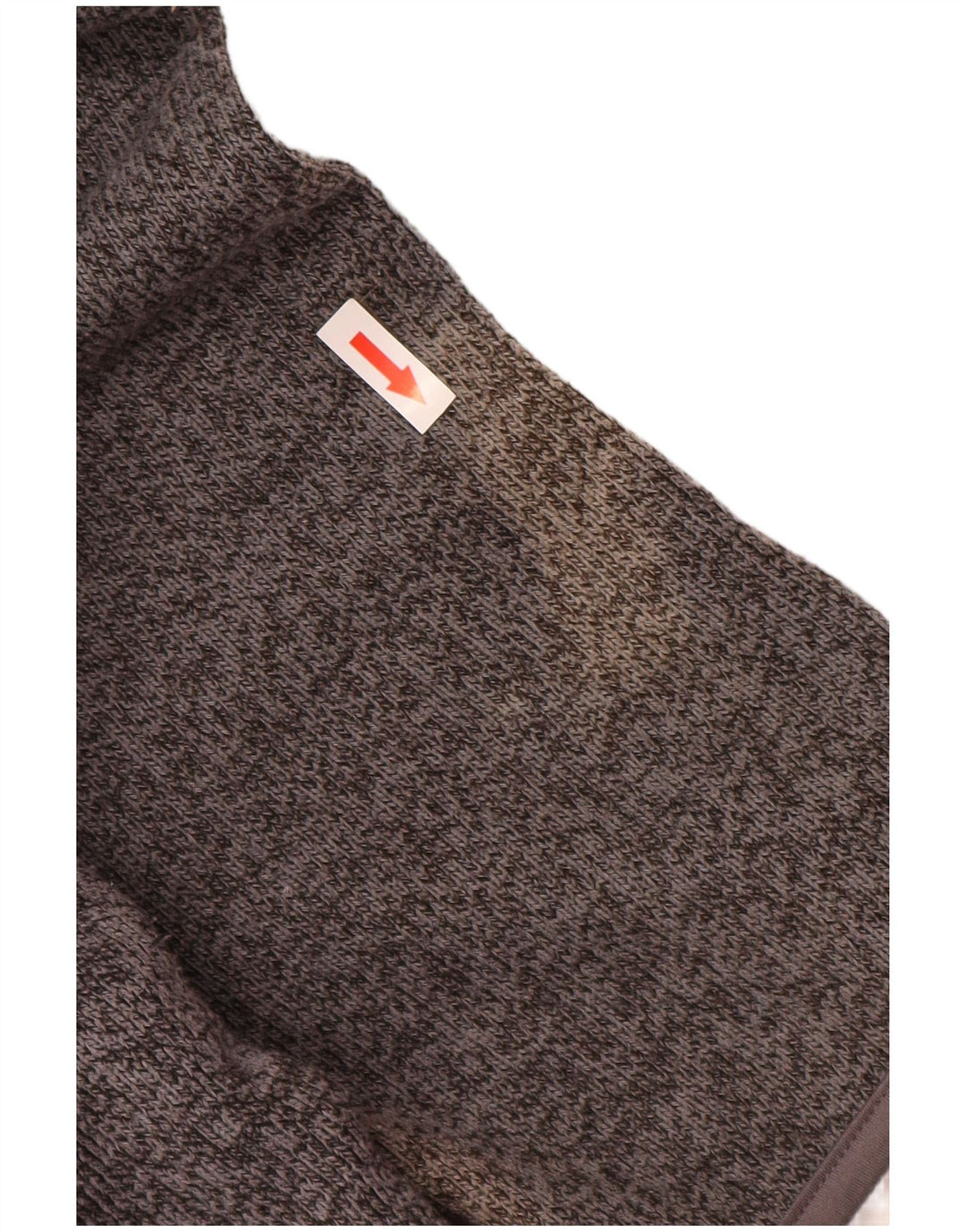 Weird Fish Herren-Sweatshirt mit Reißverschluss am Hals, mittelgraues Polyester