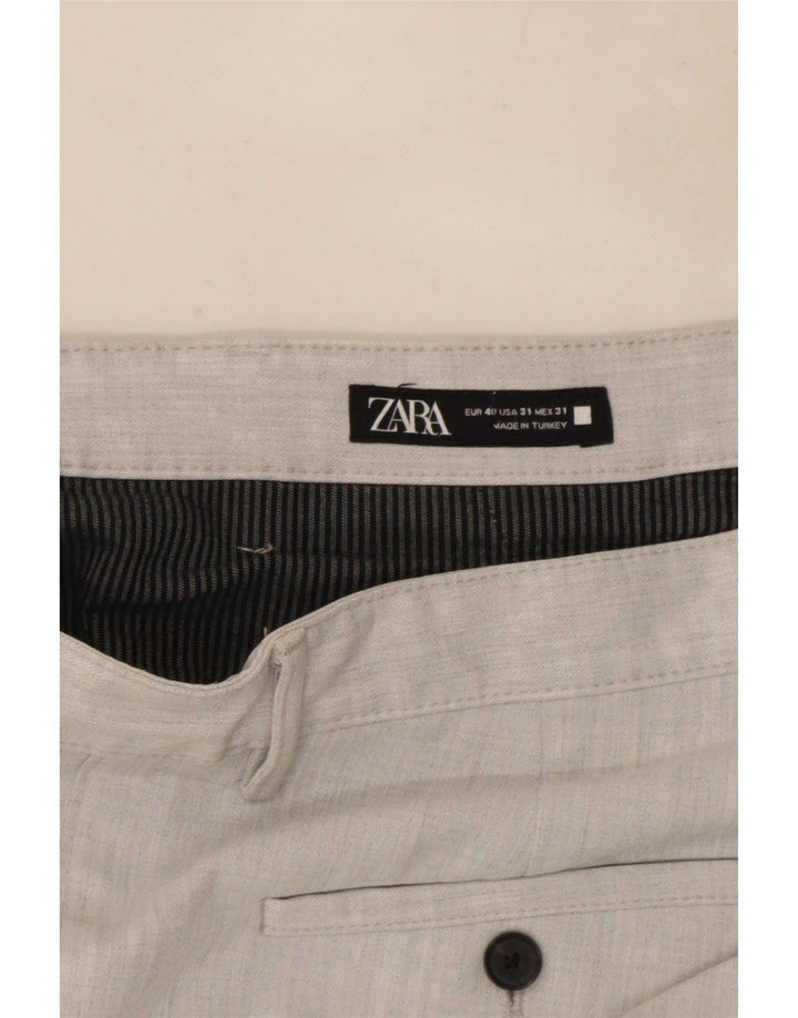 Zara Slim Chino-Hose für Herren, EU 40, M, W31, L28, Grau
