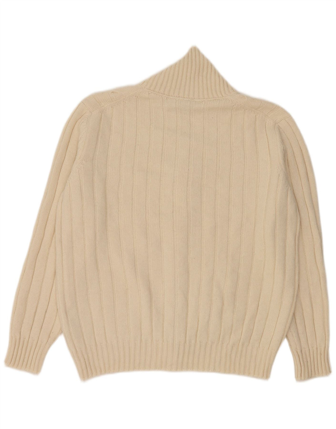 Gioferrari Herren-Cardigan-Pullover IT 54 XL Weiße Merinowolle