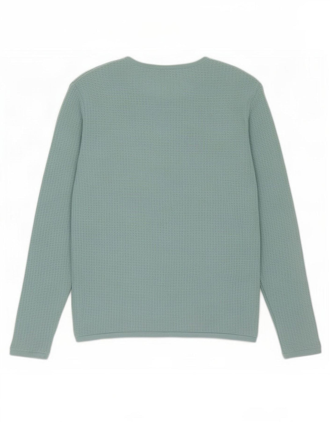 Zara Herren-Pullover mit Rundhalsausschnitt, XL, Türkis