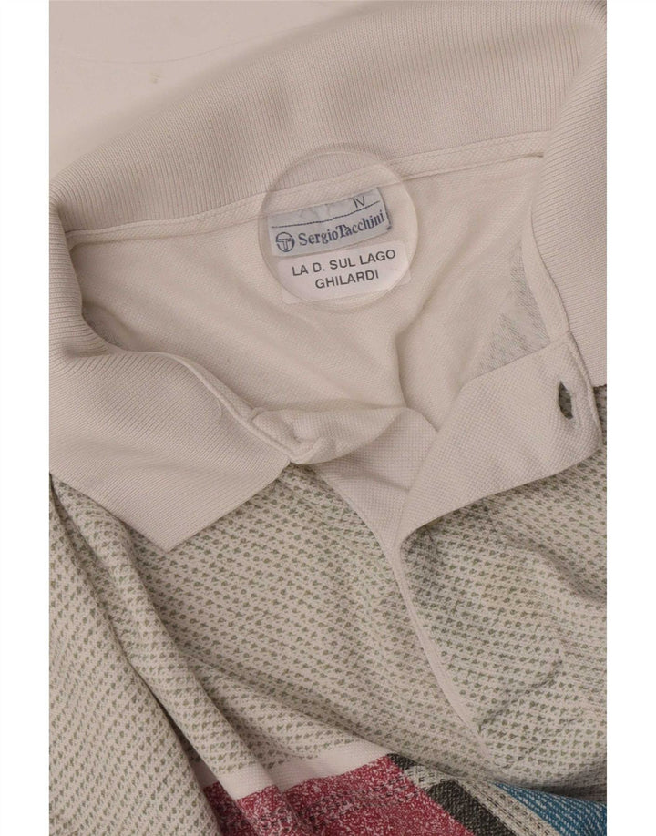 Sergio Tacchini Herren-Poloshirt, mittelgroß, mehrfarbig, Farbblock