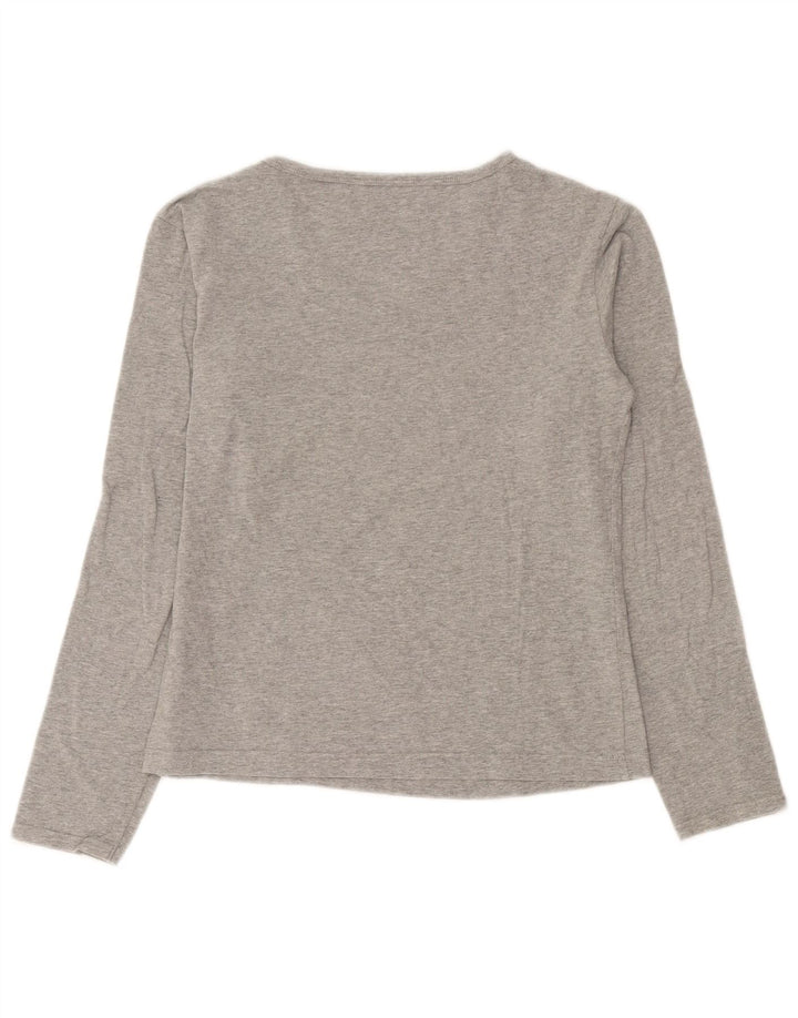 Arena Womens Graphic Top Langarm UK 14 Large Grau meliert