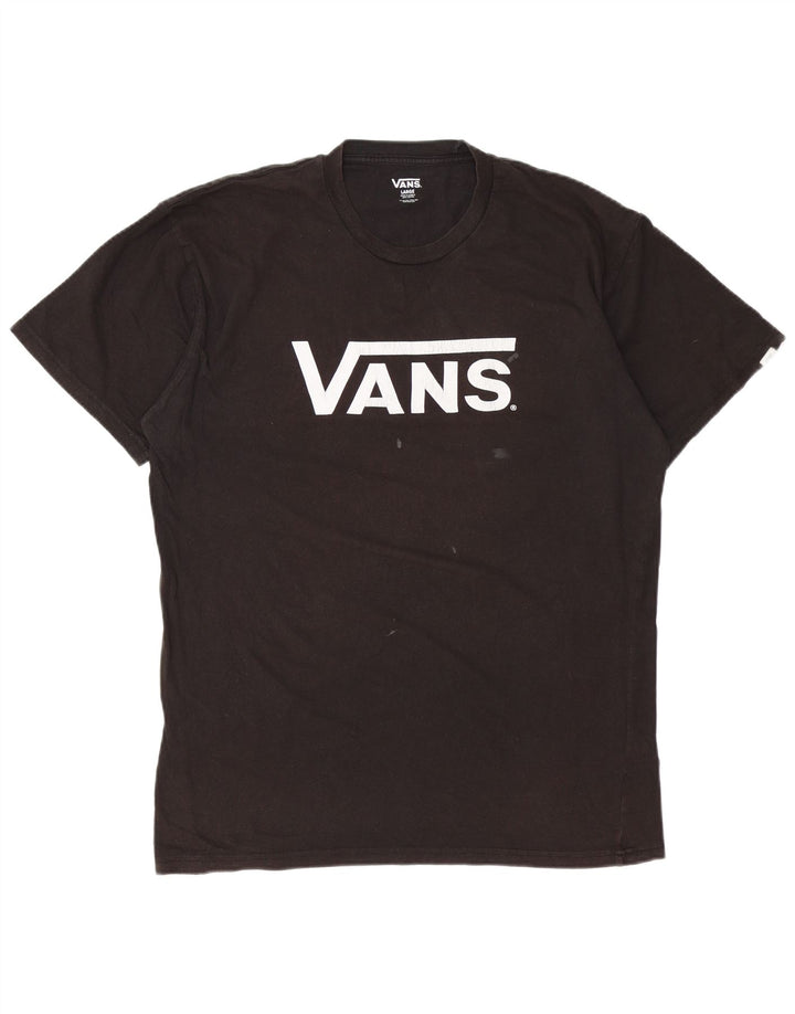 Vans Herren-T-Shirt mit Grafik, Größe L, Schwarz, Baumwolle
