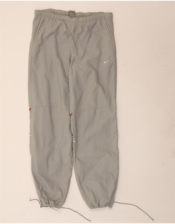 Nike Herren Trainingshose Jogger UK 38/40 Mittelgrau gestreift