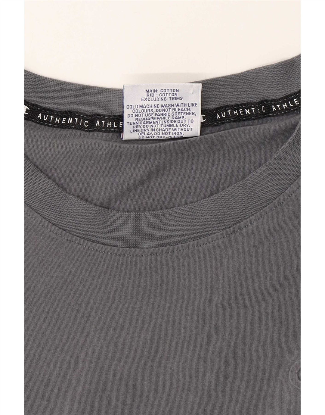 Champion Herren Regular T-Shirt Top Large Grau Baumwolle