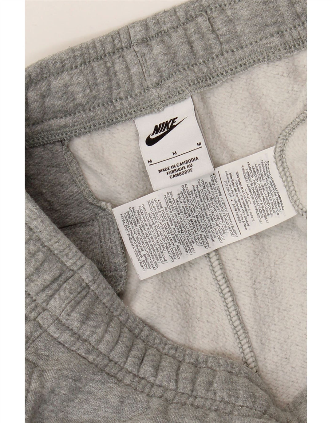 NIKE Herren-Trainingshose, Jogginghose, mittelgrau gefleckte Baumwolle