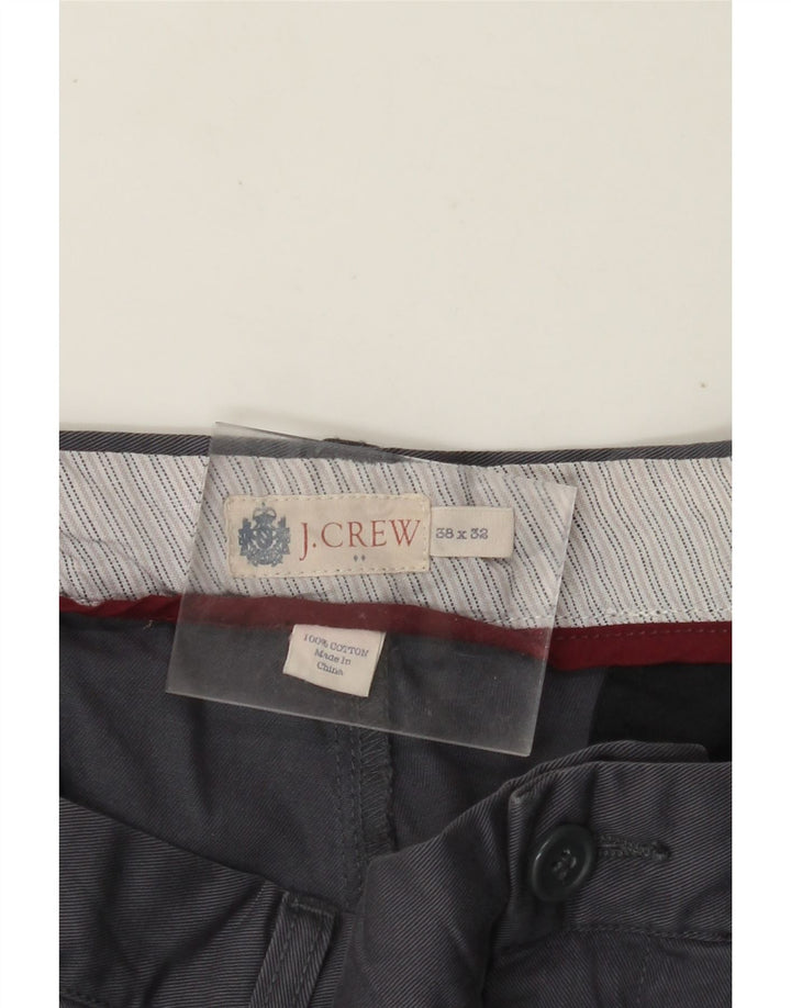 J. CREW Gerade Chinohose für Herren, W38, L32, graue Baumwolle