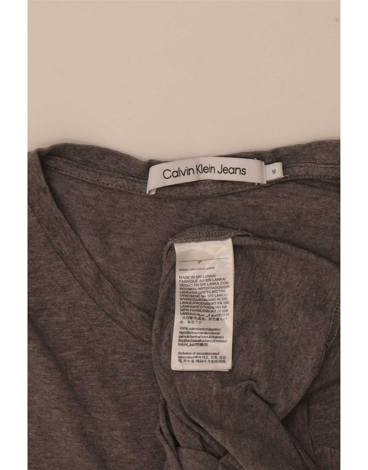 Calvin Klein Jeans Herren Grafik-T-Shirt-Oberteil Mittelgrau