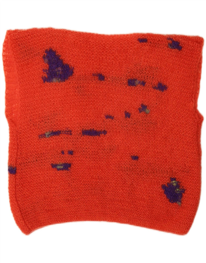 VINTAGE Damen Tank Top UK 1Medium Orange