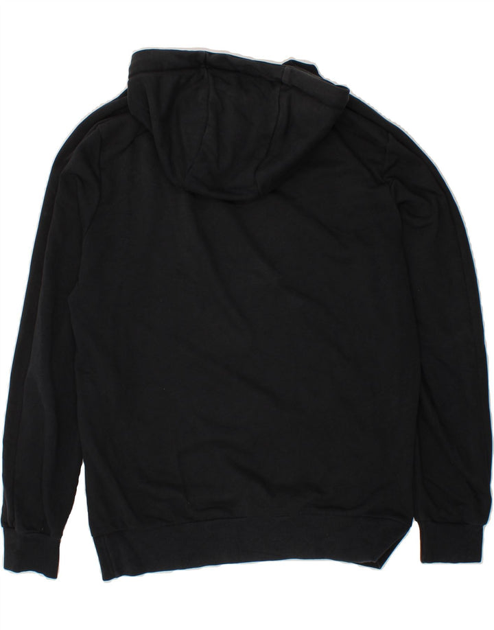 PUMA Mens Graphic Hoodie Jumper Medium Black Vintage Puma and Second-Hand Puma from Messina Hembry 