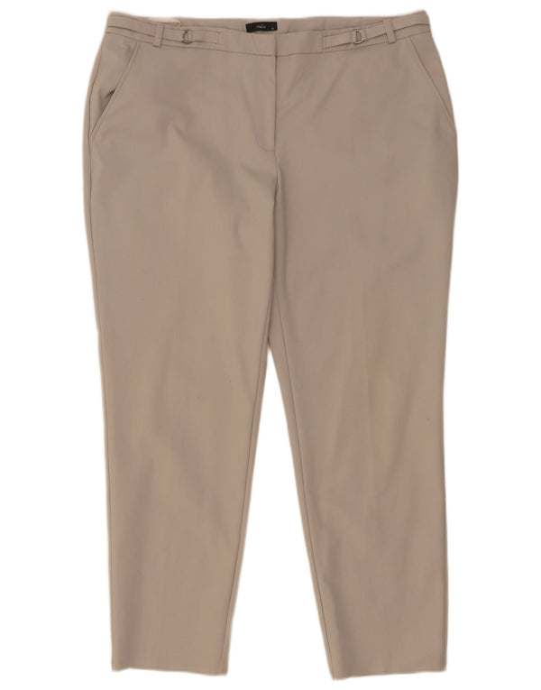 M&Co Damen Slim Chinohose UK 16 Large W36 L27 Graue Baumwolle