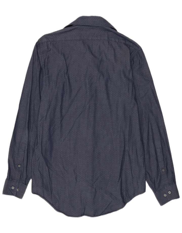 CALVIN KLEIN Herren Slim Fit Hemd Medium Navy Blue Spotted