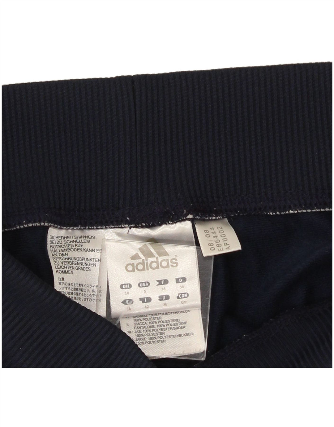 Adidas Damen-Trainingshose, UK 10, Größe S, Marineblau, Polyester