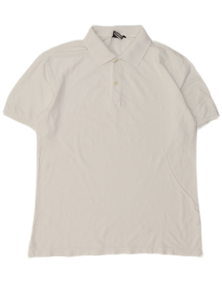 Diadora Herren-Poloshirt, große weiße Baumwolle
