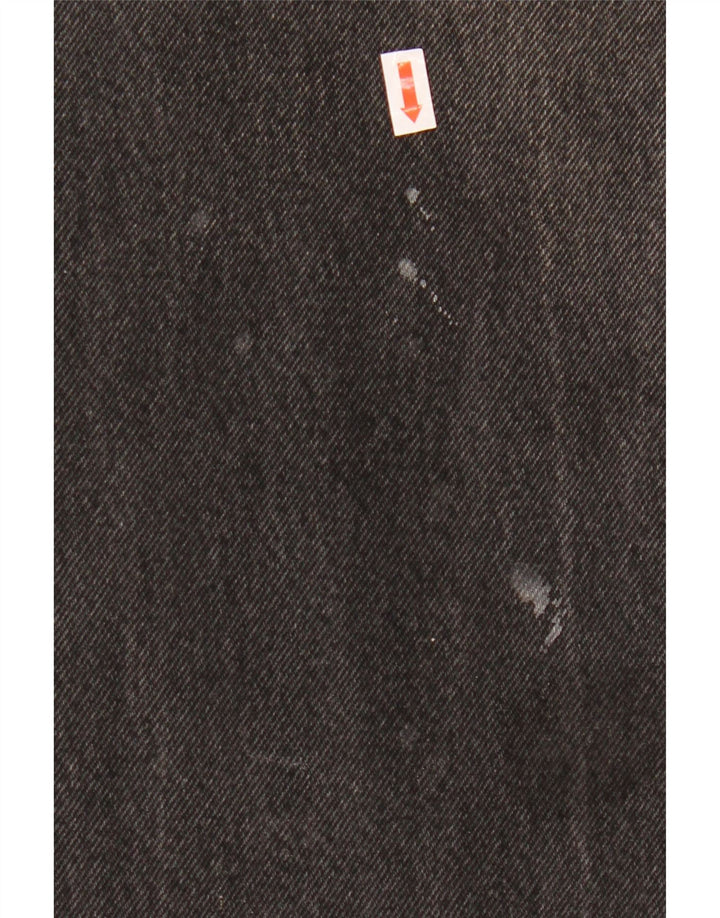 WRANGLER Herren Indiana Straight Jeans W36 L28 Schwarze Baumwolle