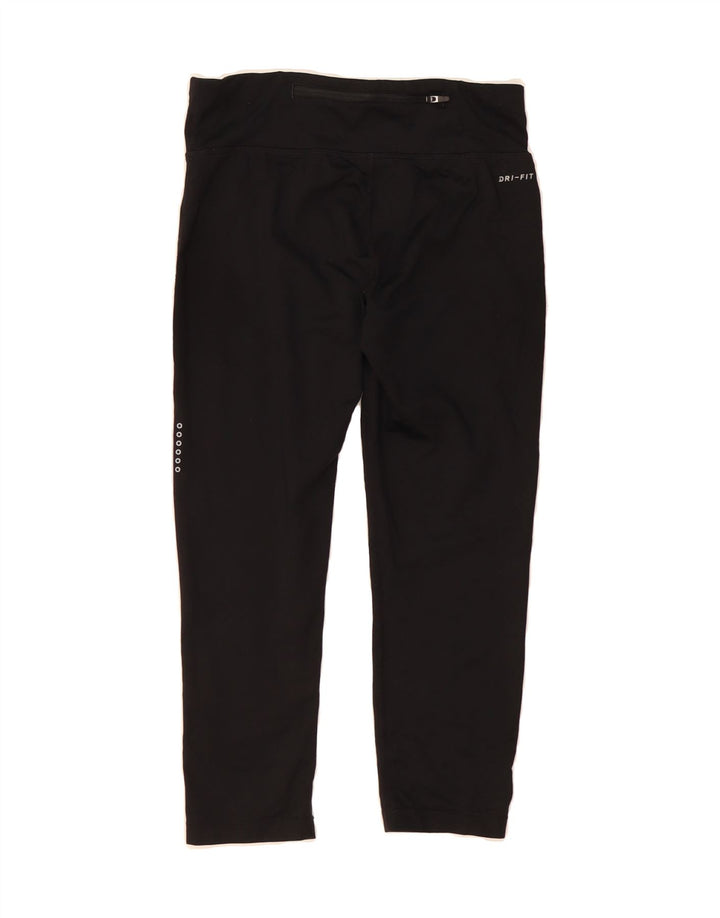 NIKE Womens Dri Fit Capri Leggings UK 8 Small  Black Polyester Vintage Nike and Second-Hand Nike from Messina Hembry 
