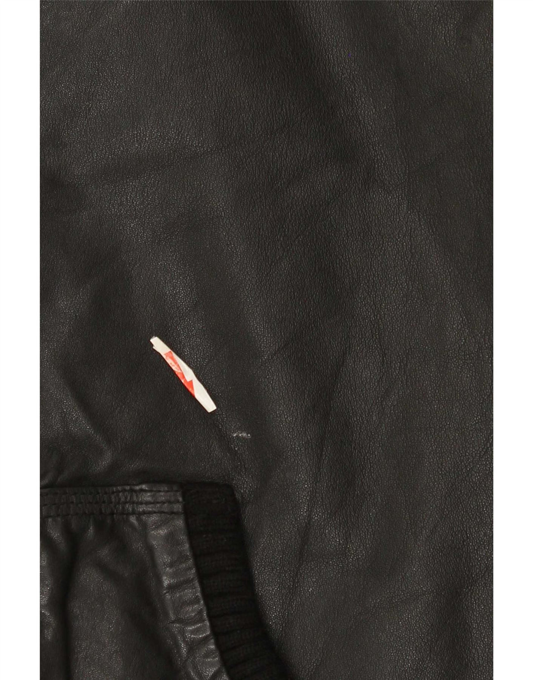 Superdry Herren Militär-Lederjacke mit Kapuze, UK 38, mittelschwarz