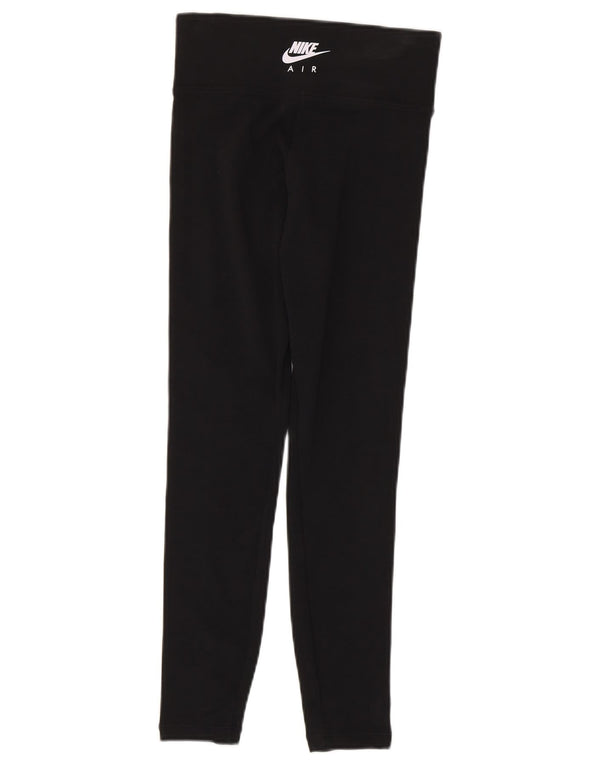 Nike Womens Graphic Leggings UK 6 XS Schwarz Baumwolle