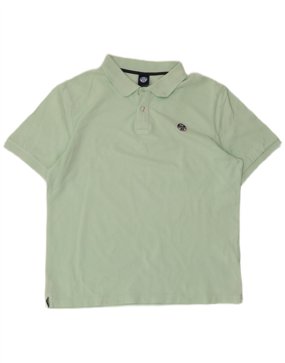 North Sails Herren-Poloshirt aus mittelgrüner Baumwolle