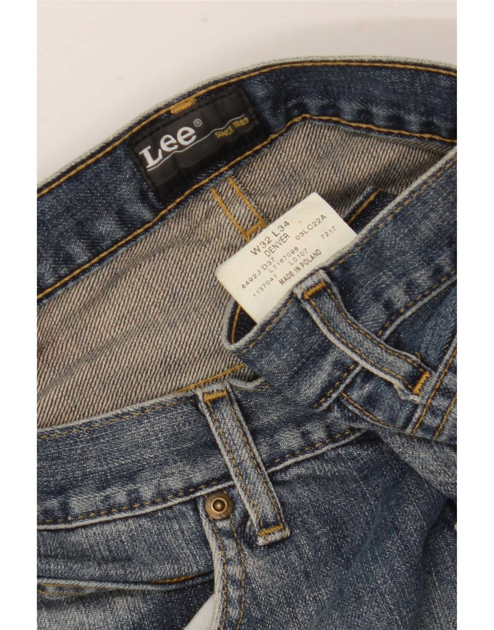 Lee Damen Denver Caprijeans W32 L20 Blaue Baumwolle