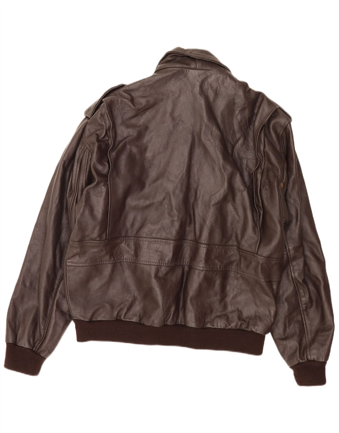Bomb Boogie Herren Lederfliegerjacke UK 42 XL Braun