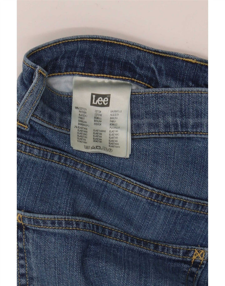 Lee Damen Brooklyn Straight Jeans W33 L34 Blaue Baumwolle