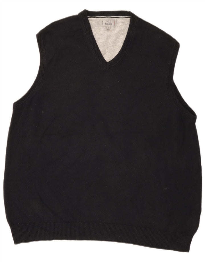 Marks & Spencer Herren-Tanktop mit normaler Passform, XL, Schwarz