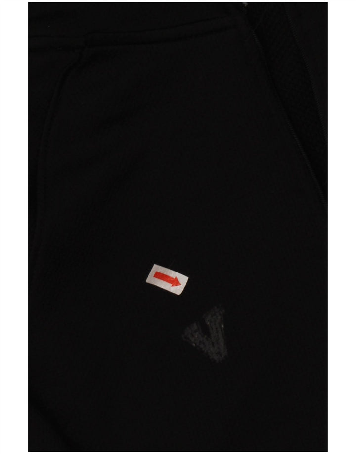 Russell Athletic Herren-Oberteil mit Reißverschluss, langärmlig, mittelschwarzes Polyester