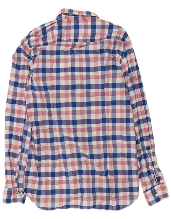 Tommy Hilfiger Herren-Slim-Fit-Hemd, groß, mehrfarbig, kariert, Baumwolle