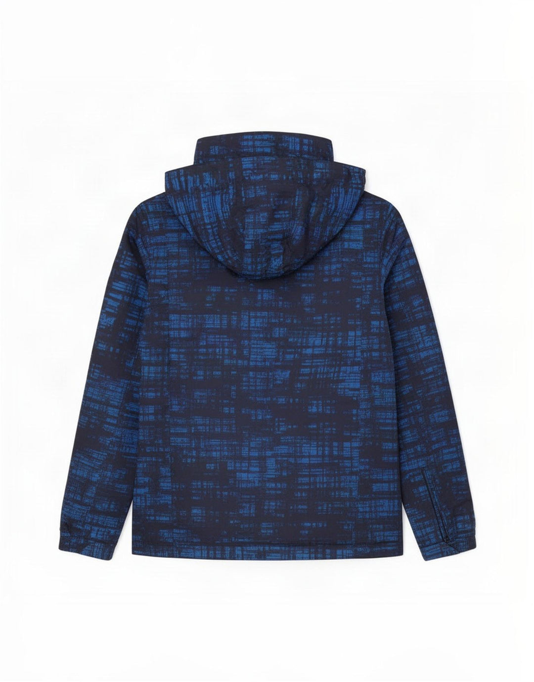Mountain Warehouse Herren-Skijacke mit Kapuze und abstraktem Muster, Größe 36, Blau