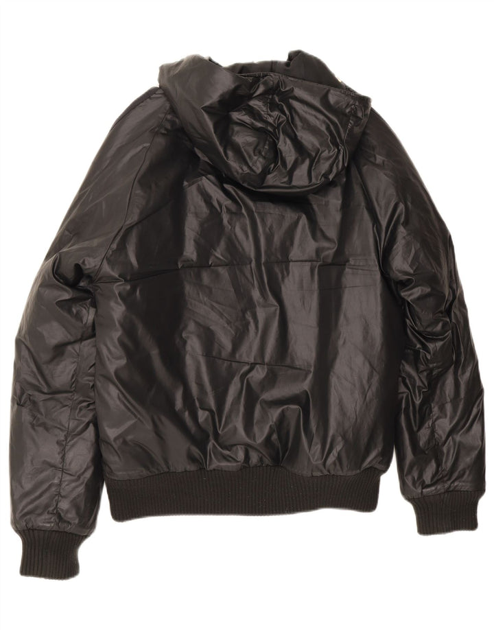 Adidas Herren Kapuzenjacke gepolstert UK 36 Small Schwarz Polyester