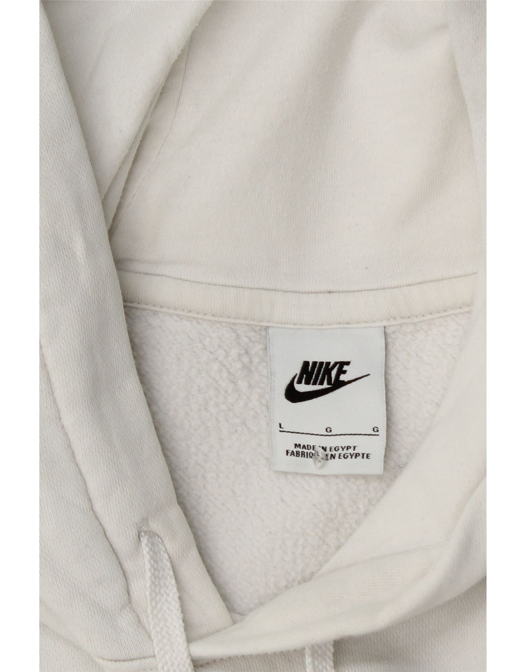 NIKE Herren-Kapuzenpullover mit Grafik, groß, aus weißer Baumwolle