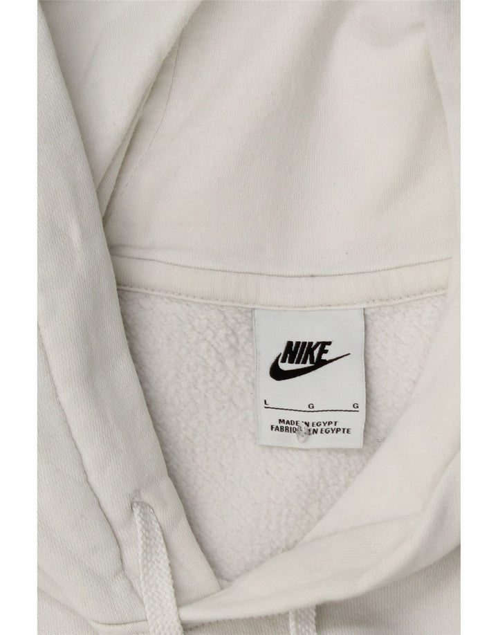 NIKE Herren-Kapuzenpullover mit Grafik, groß, aus weißer Baumwolle