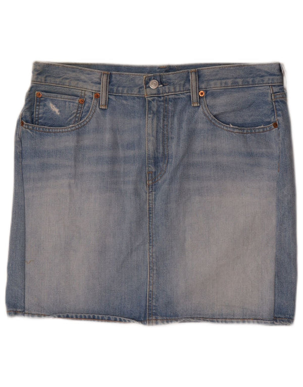 Levi's Damen Mini-Jeansrock W31 Mittelblau