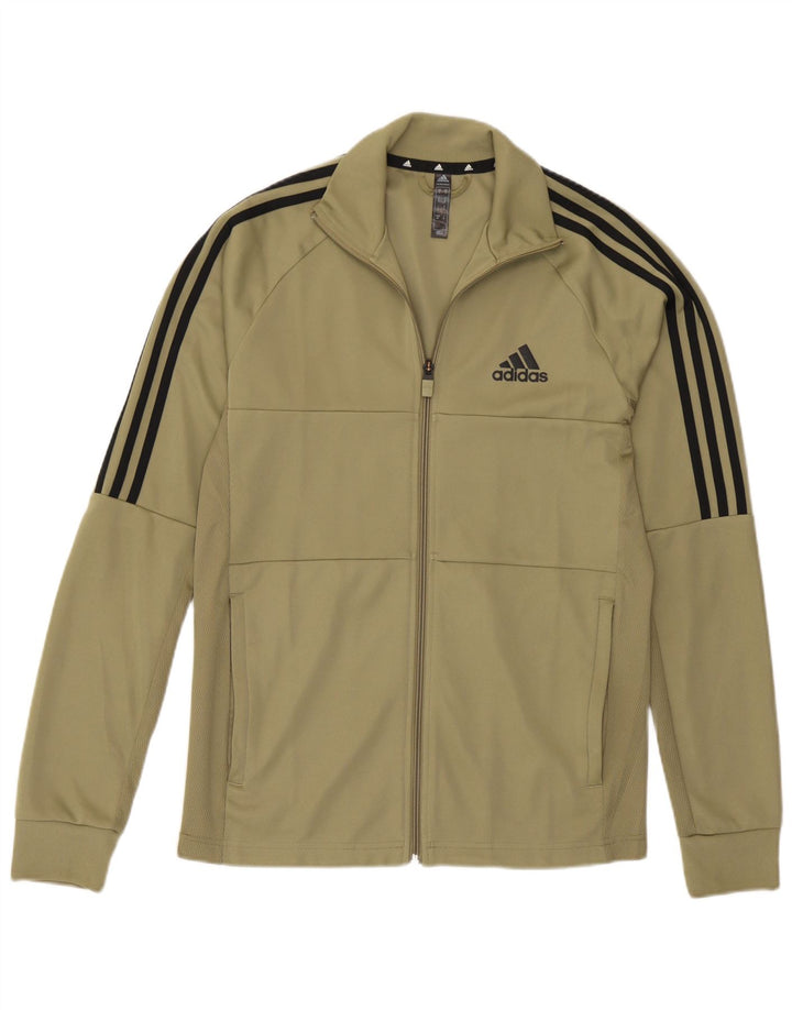 Adidas Herren Aeroready Trainingsanzug Top Jacke Small Khaki Polyester