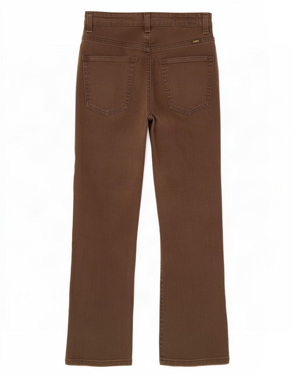 Lee Damen Bootcut-Jeans W28 L28 Braune Baumwolle