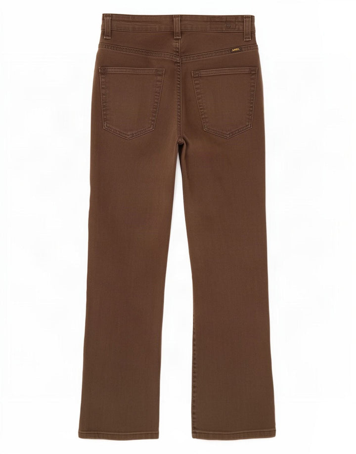 Lee Damen Bootcut-Jeans W28 L28 Braune Baumwolle