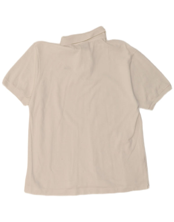 LACOSTE Herren-Poloshirt, Größe 6 XL, weiße Baumwolle