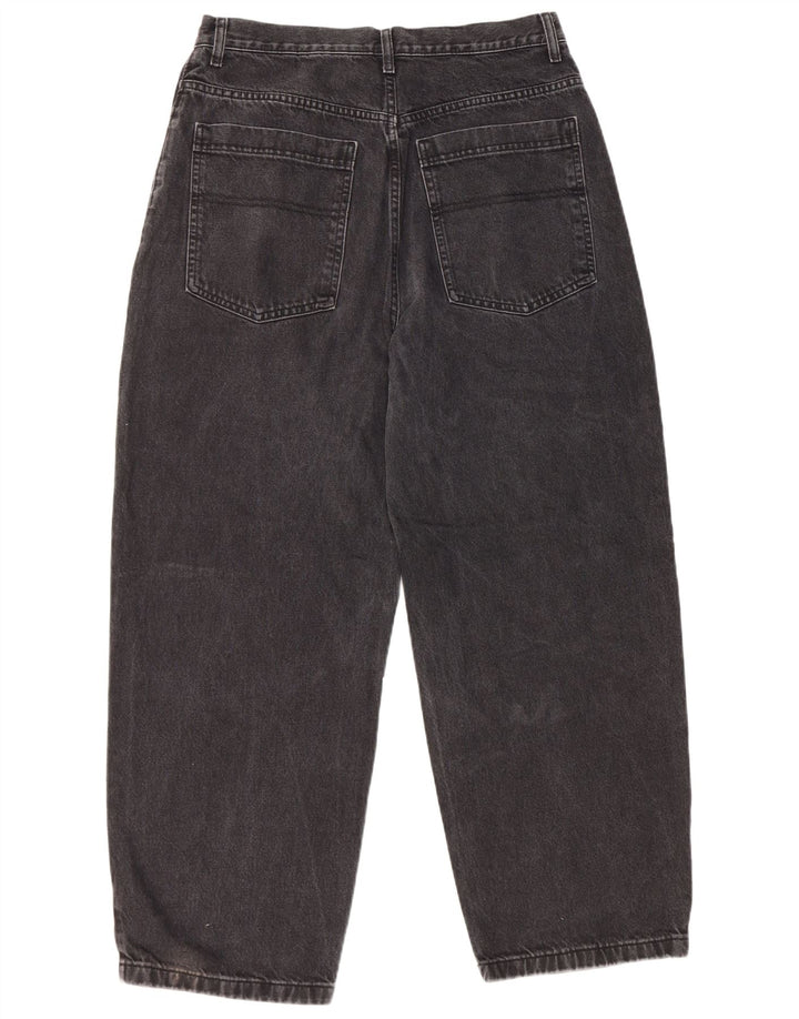 Topshop Damen Baggy Tapered Jeans W32 L30 Schwarz Polyester