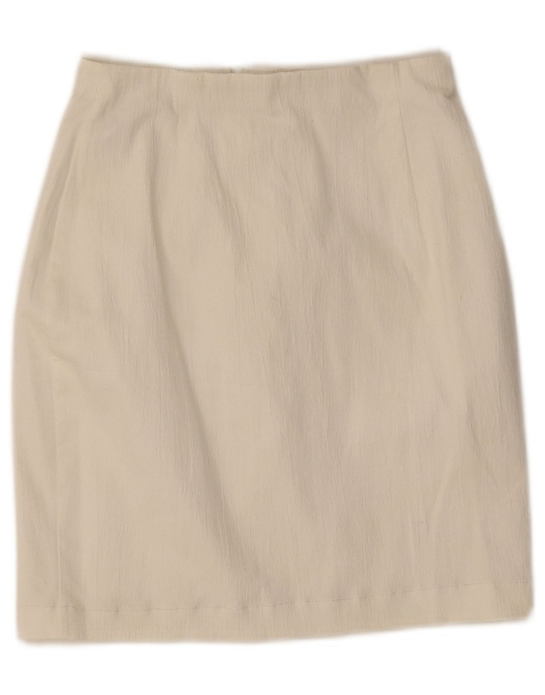 Marks & Spencer Damen Mini-Bleistiftrock UK 10 Small W25 Weiß Polyester