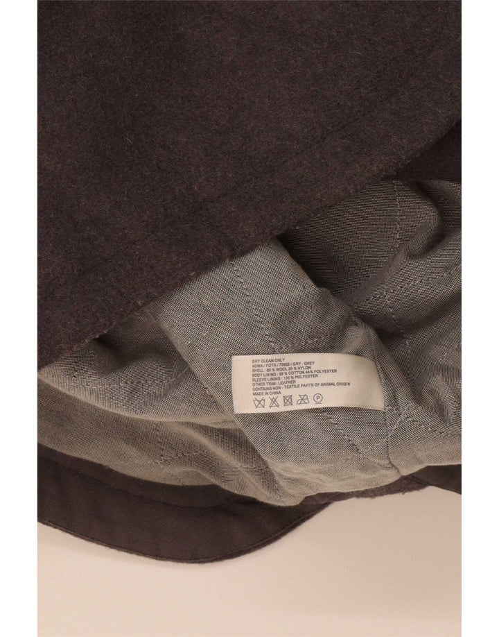 Fat Face Damen-Parka mit Kapuze, übergroß, Gr. 10, Größe S, graue Wolle