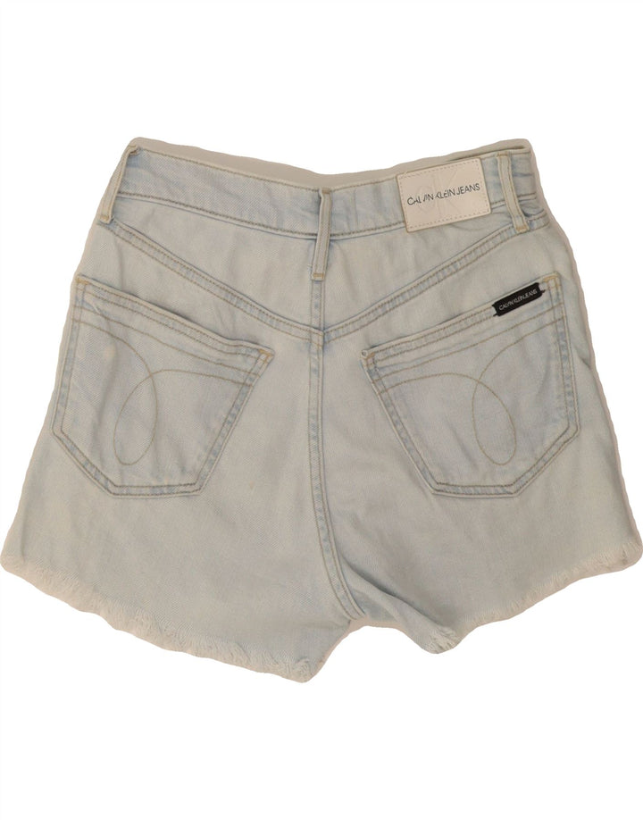 CALVIN KLEIN Damen Jeansshorts W26 Small Blau