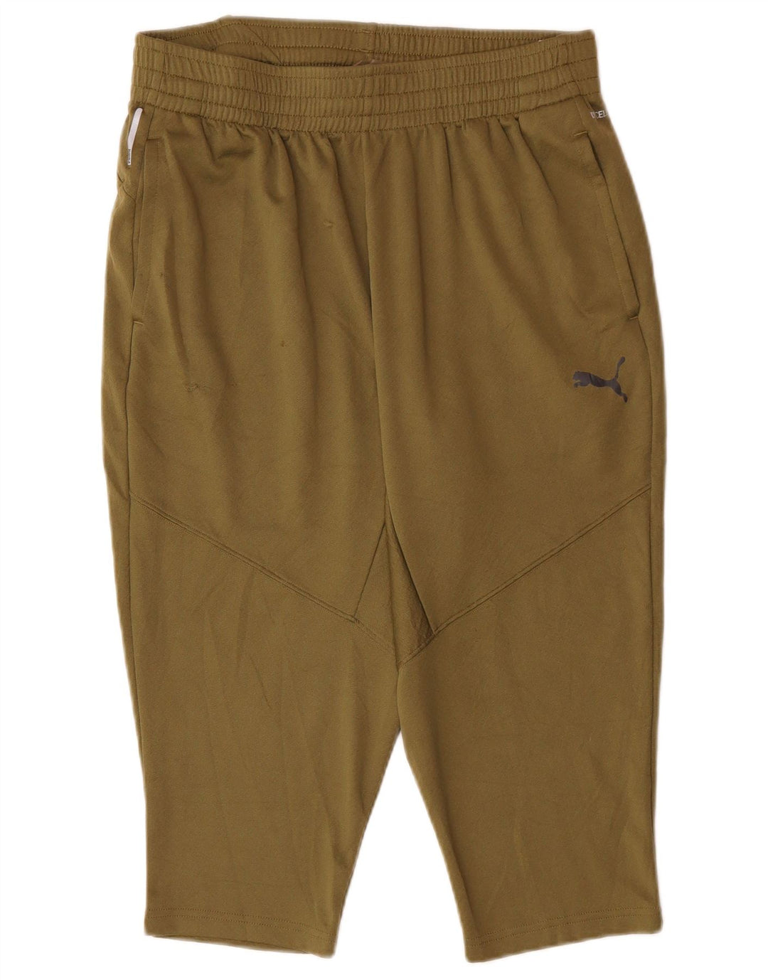 PUMA Herren-Bermuda-Sportshorts, groß, Khaki, Polyester